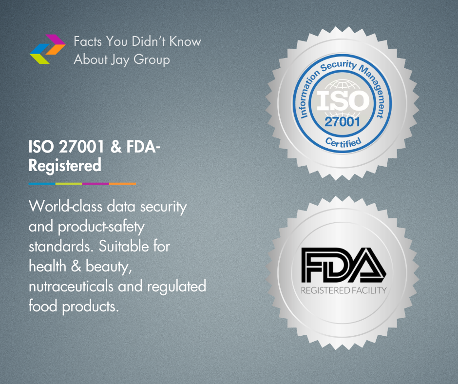 A Compliant 3PL Fulfillment Partner With ISO 27001 & FDA Registration
